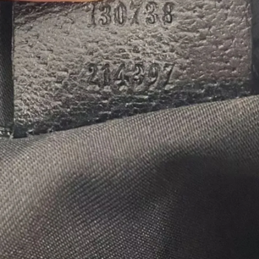💝 GUCCI GG Abbey Canvas Medium D-Ring Hobo shoulder Bag- Black.
